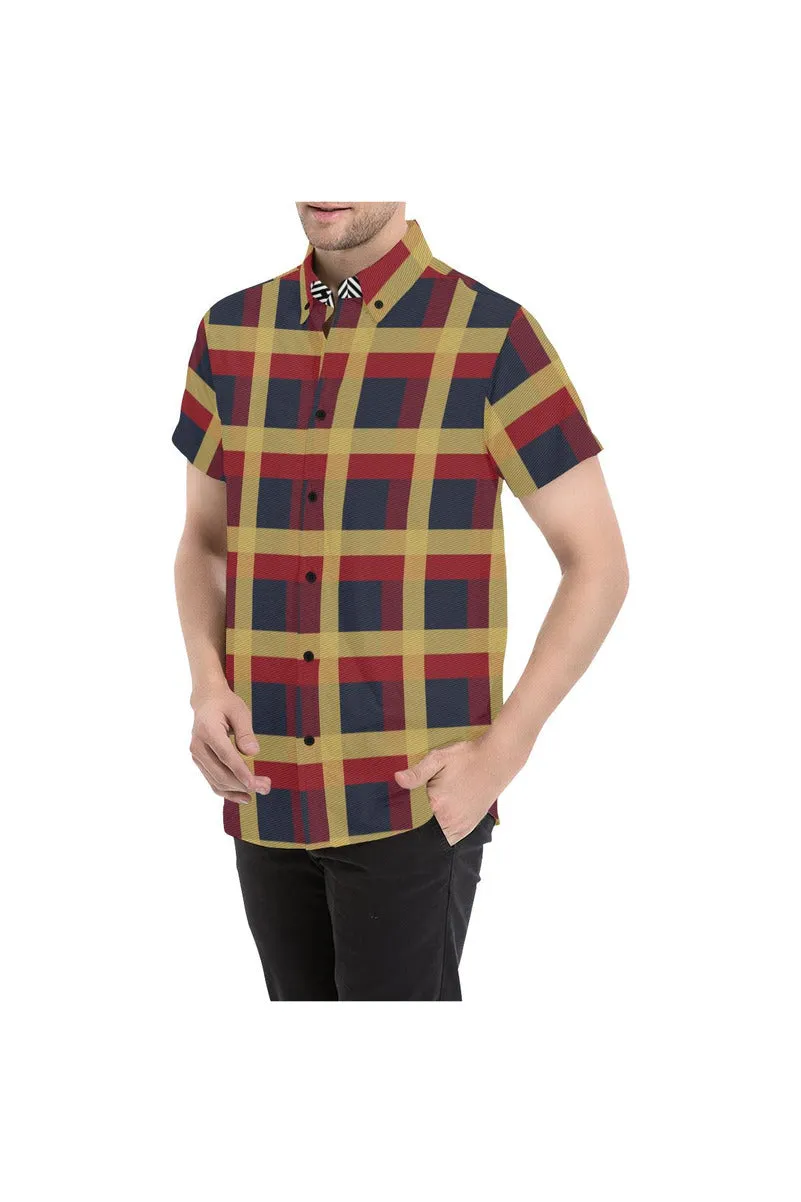 Plaid Park Men's Short Sleeve Shirt