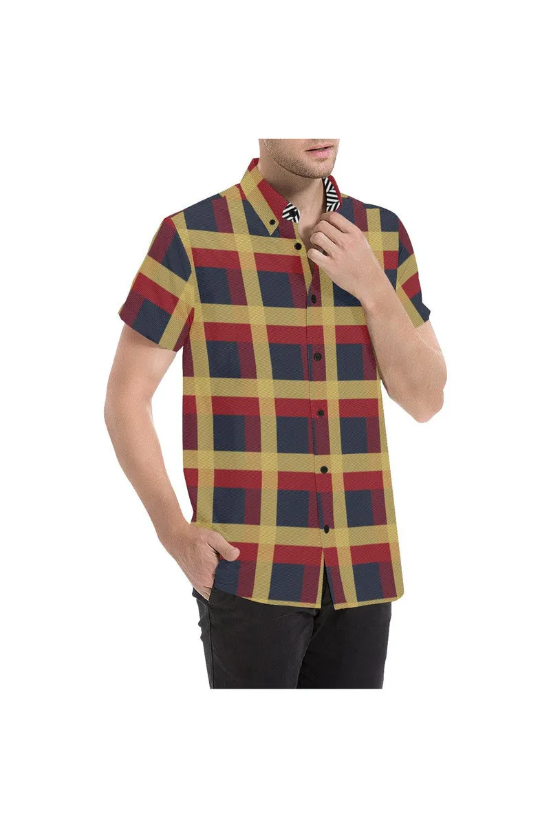 Plaid Park Men's Short Sleeve Shirt