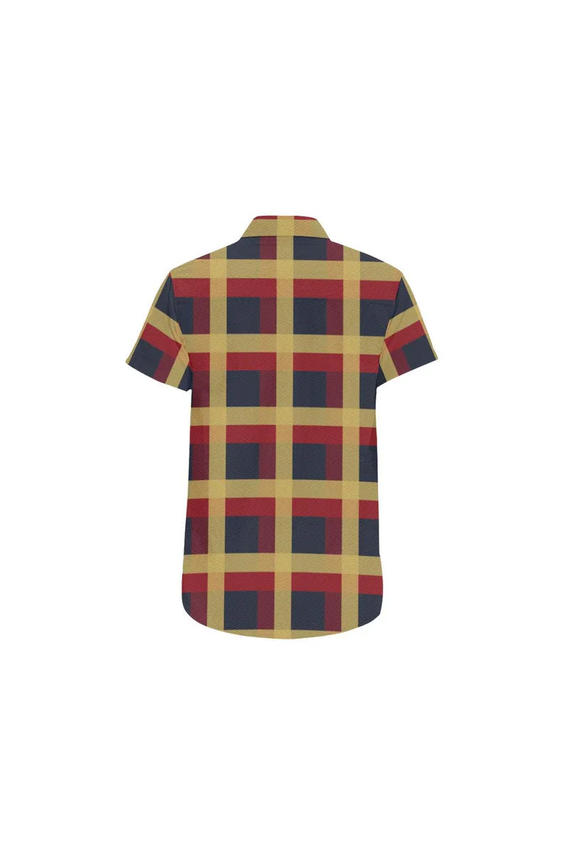 Plaid Park Men's Short Sleeve Shirt