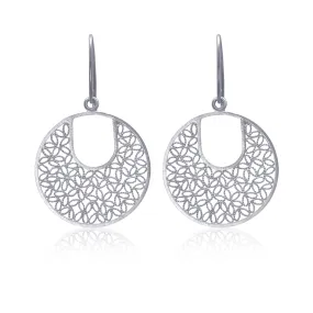 POPPY SILVER MEDIUM EARRINGS FILIGREE