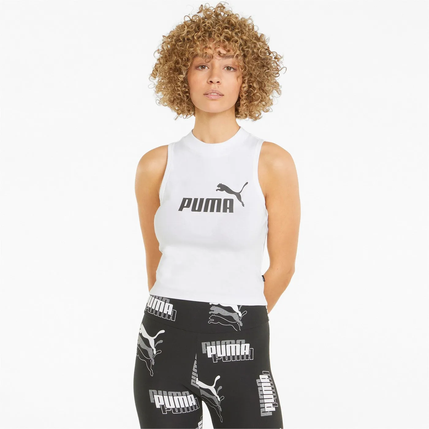 Puma ESS High Neck Tank Top 848338 02 white