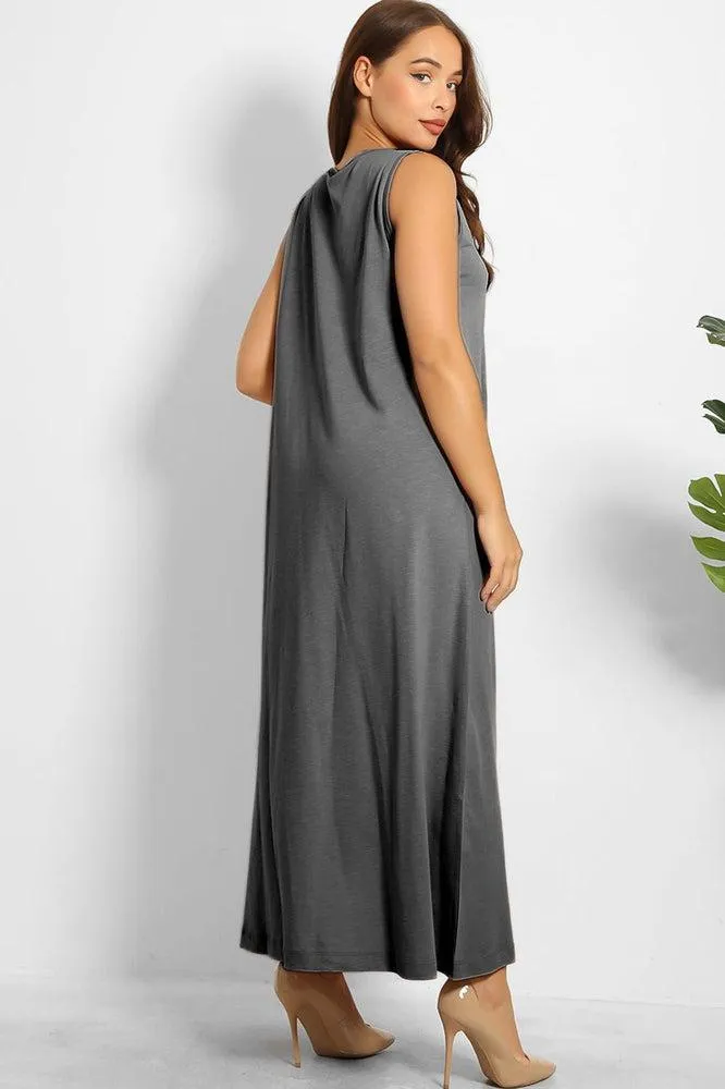 Pure Cotton Sleeveless Maxi Summer Dress