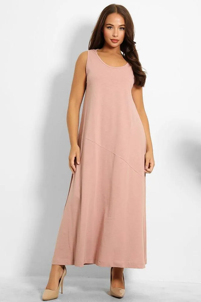 Pure Cotton Sleeveless Maxi Summer Dress