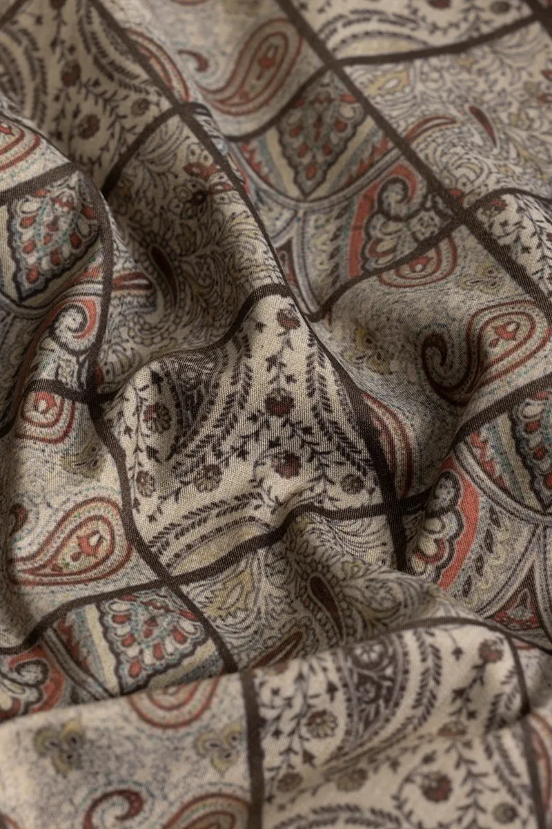 Quad Paisley Brown Shirt