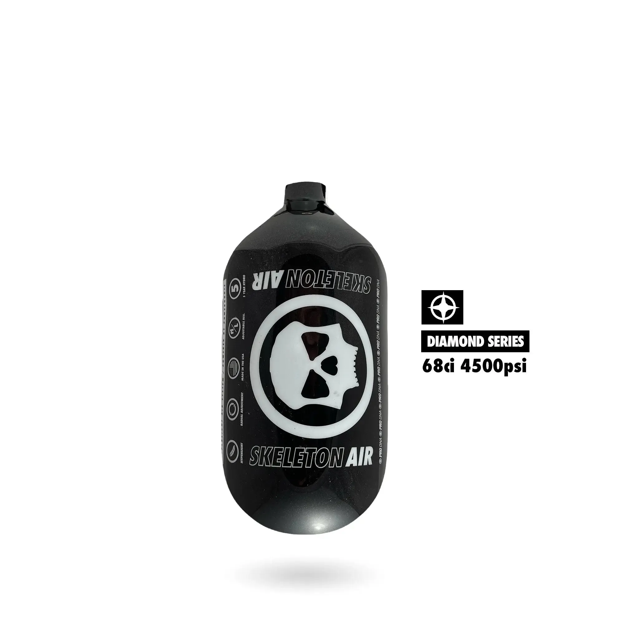 "DIAMOND SERIES" SKELETON AIR HYPERLIGHT AIR TANK 68CI (BOTTLE ONLY)