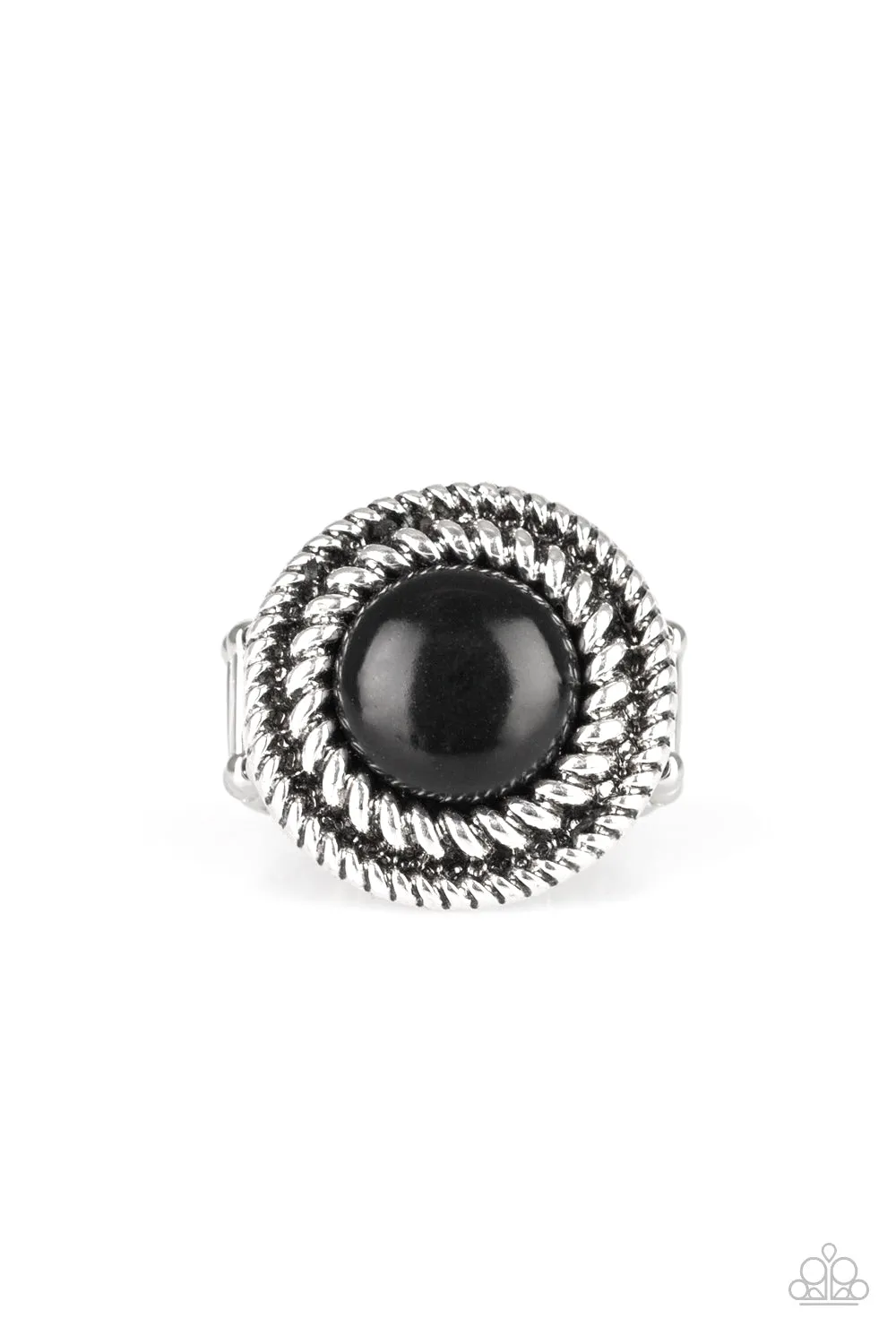 Rare Minerals - Black Paparazzi Ring