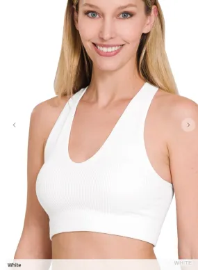 RESTOCK -Removable Pad Cropped Racerback