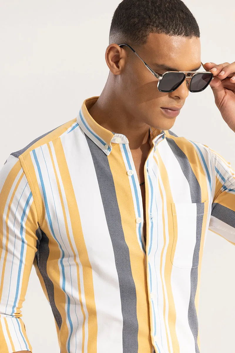 Retro Stripe Yellow Shirt