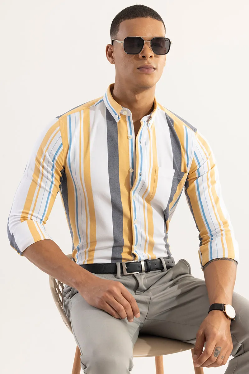 Retro Stripe Yellow Shirt