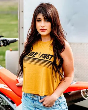 Ride Fast Cropped Tank