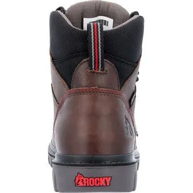 Rocky Men's Worksmart USA 6 WP Slip Resist Work Boot -Brown- RKK0452