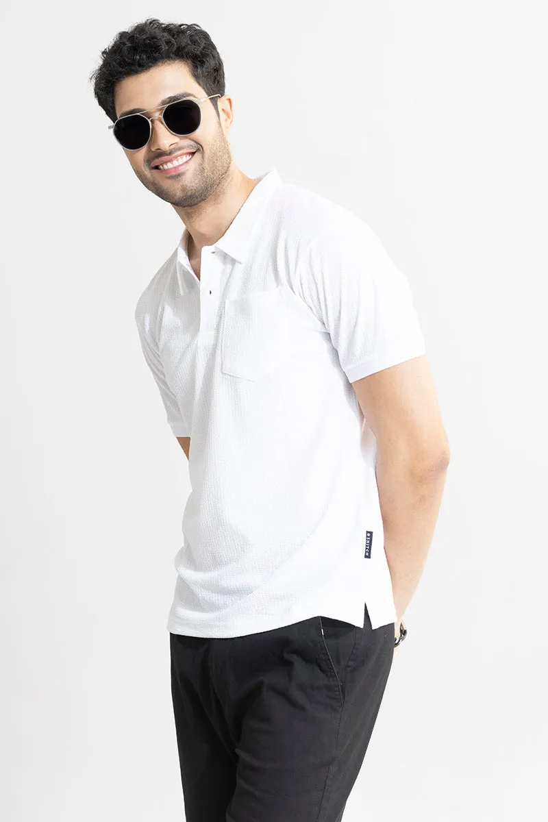 Roller White Polo T-Shirt