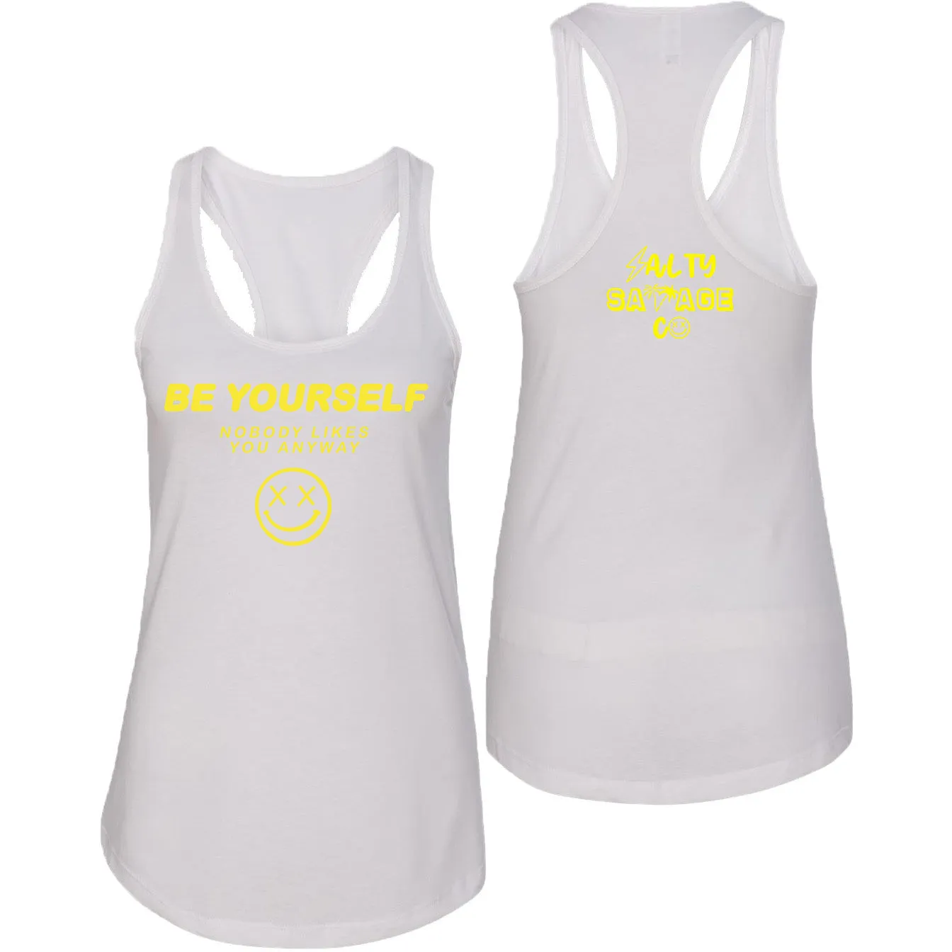 Salty Savage Ladies "Be Yourself" Racerback Tank