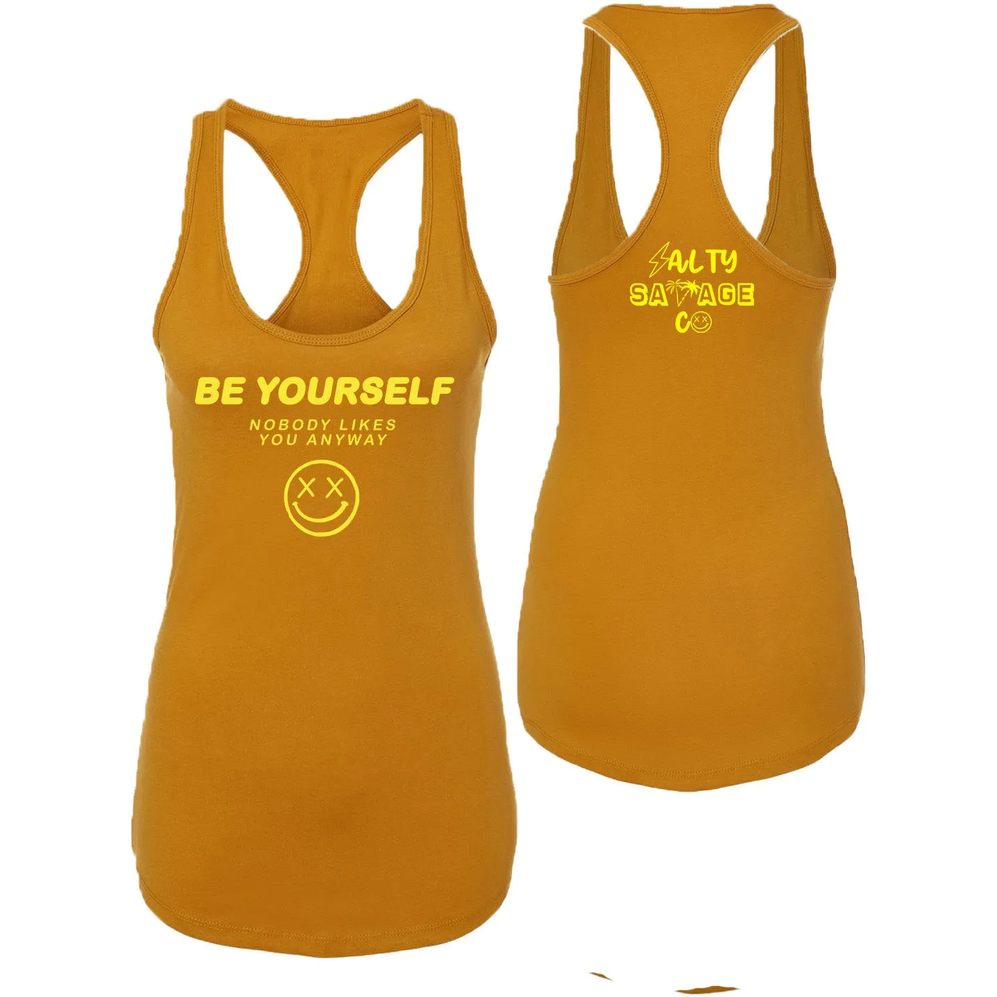 Salty Savage Ladies "Be Yourself" Racerback Tank