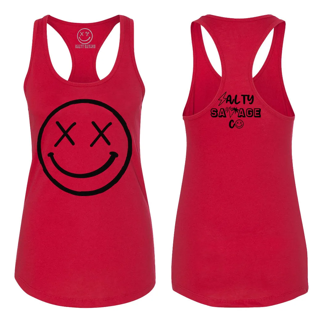 Salty Savage Ladies "OG Smile" Racerback Tank