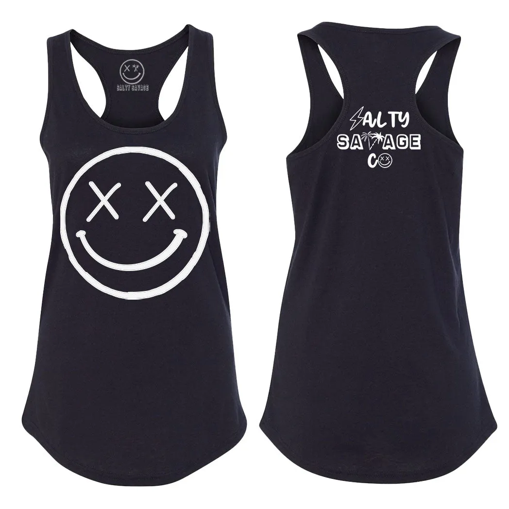 Salty Savage Ladies "OG Smile" Racerback Tank