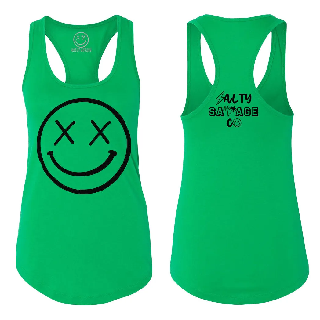 Salty Savage Ladies "OG Smile" Racerback Tank