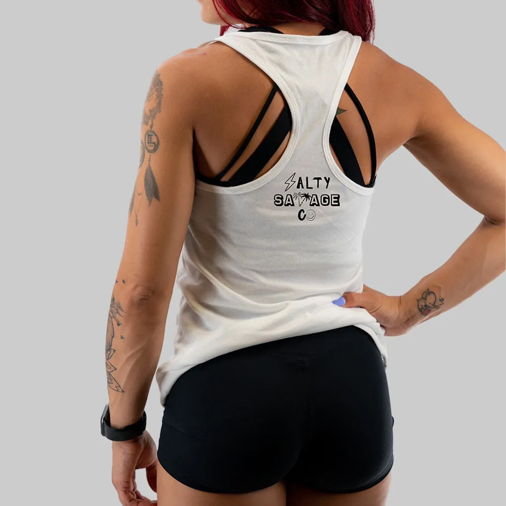 Salty Savage Ladies "OG Smile" Racerback Tank