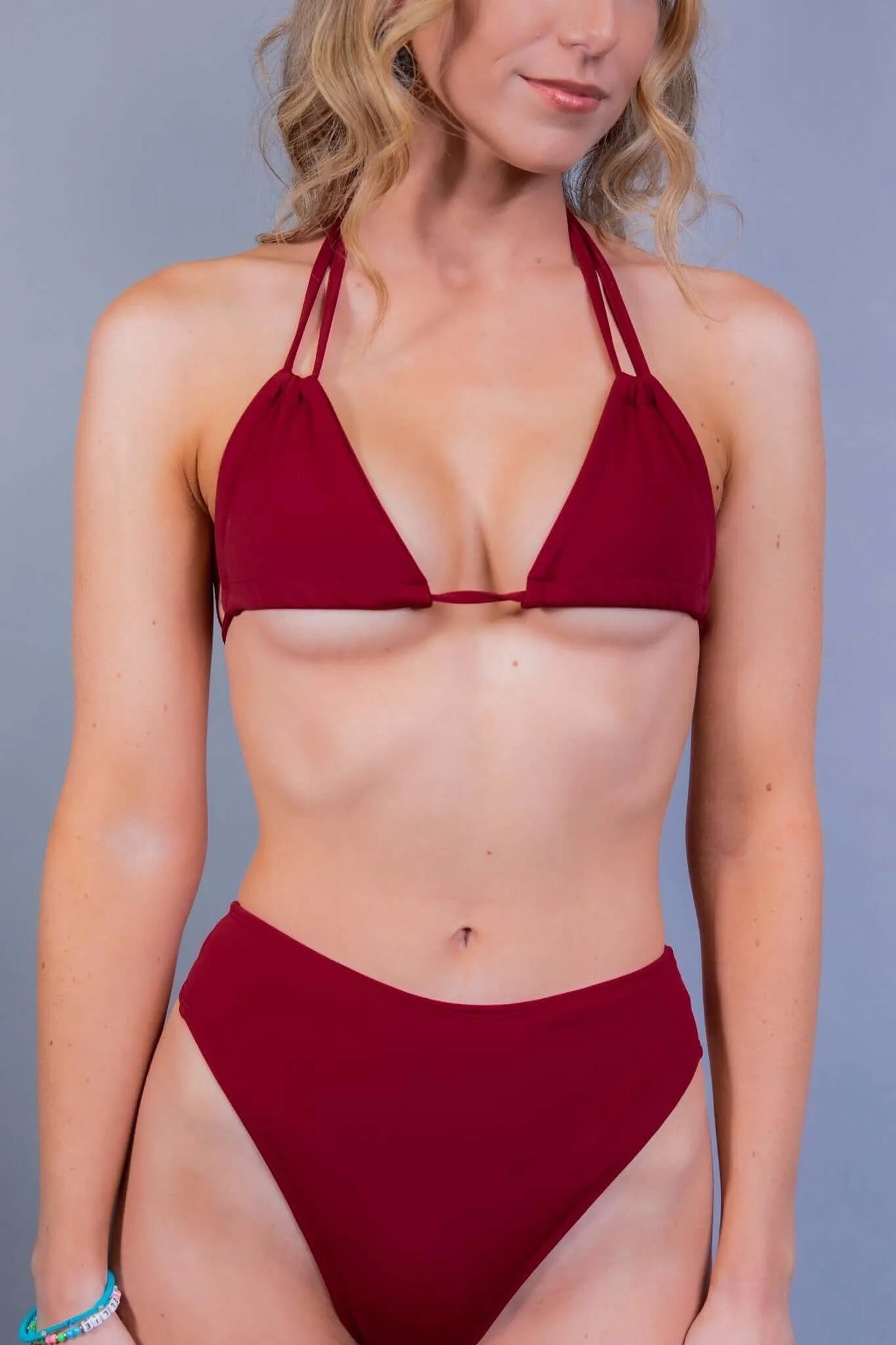 Scarlet Strappy Bikini Top