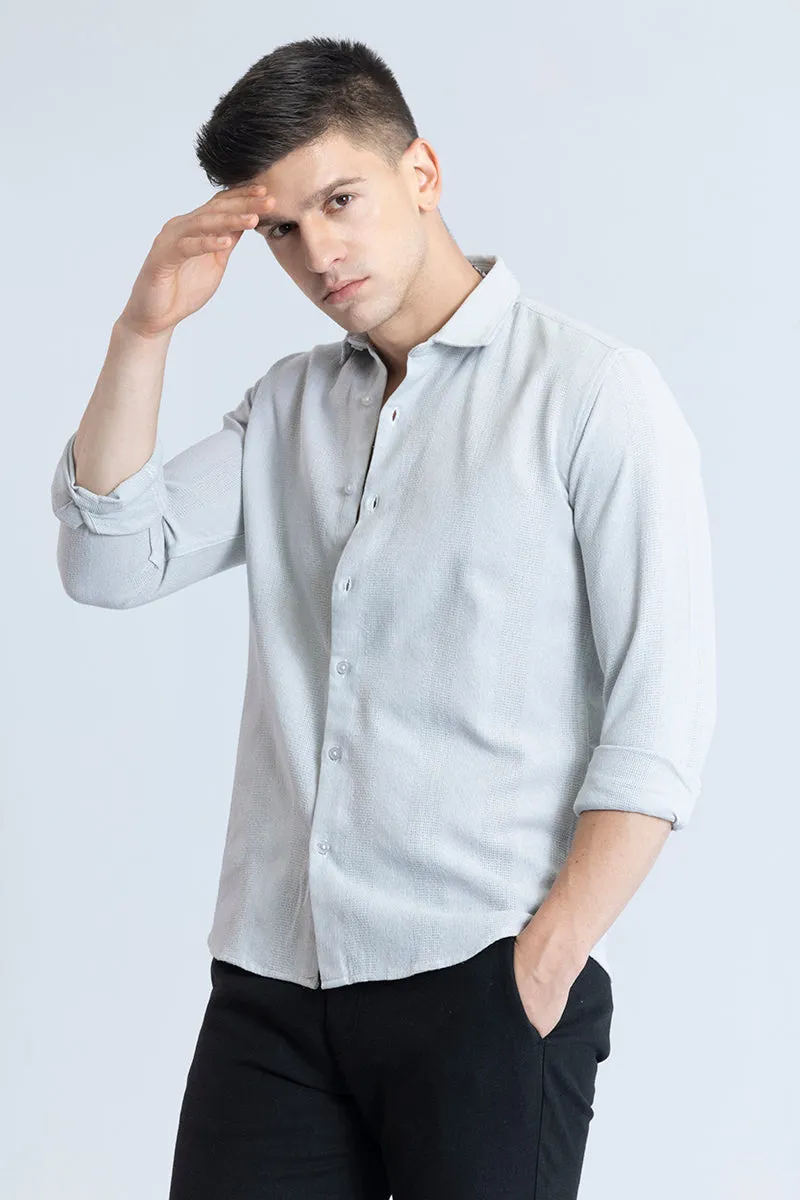 Self Stripe Grey Shirt