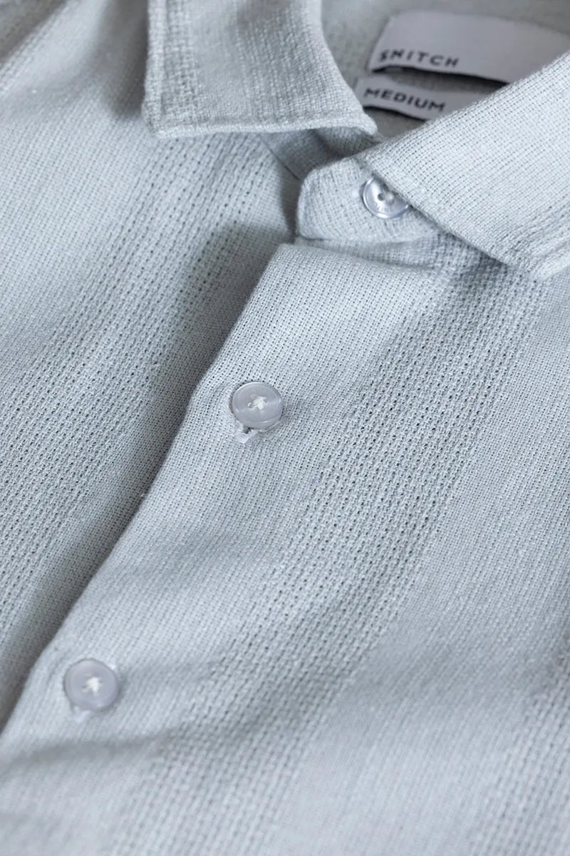 Self Stripe Grey Shirt