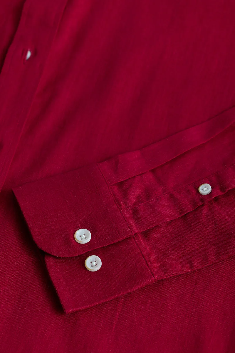 Sleek Style Plain Red Shirt