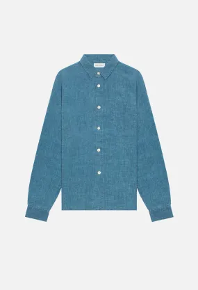 Sly Linen Straight Hem / Washed Indigo