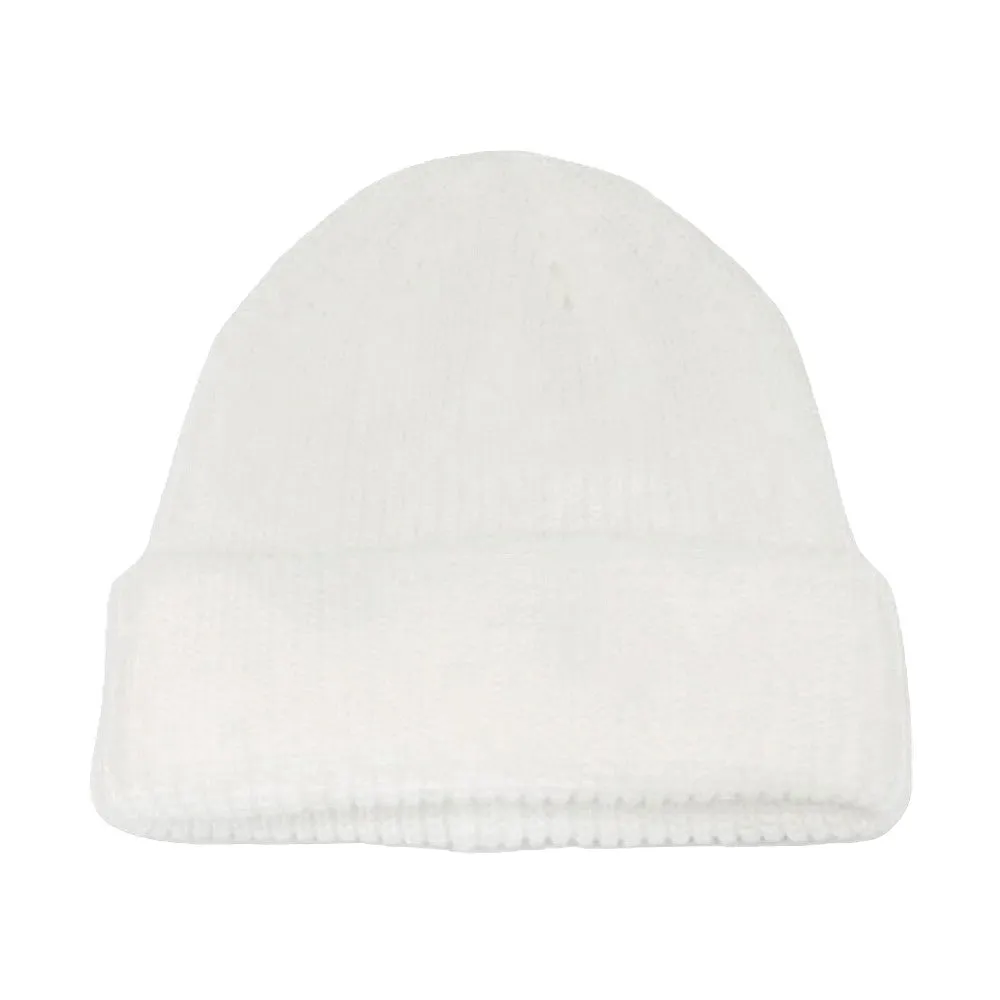 Solid Knit Beanie Hat