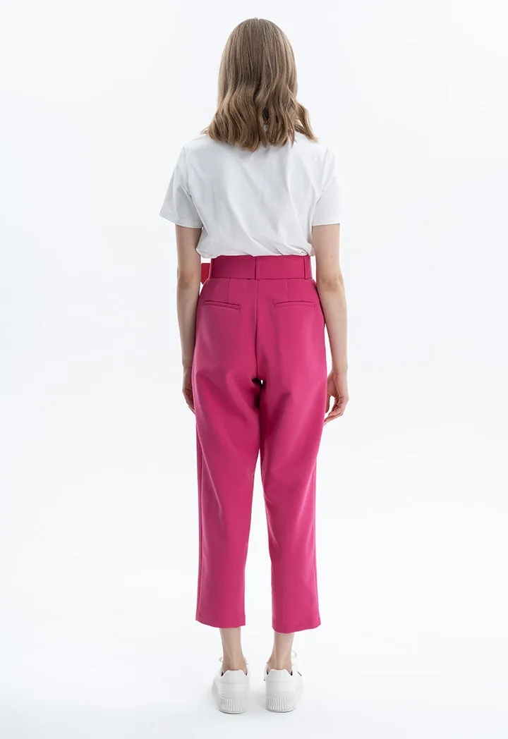 Solid Trouser with Belt