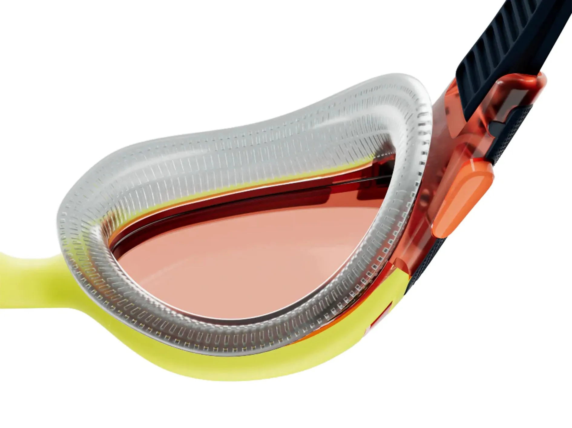 Speedo Biofuse 2.0 Goggle Orange/Black/Yellow <br> 8/00233214507