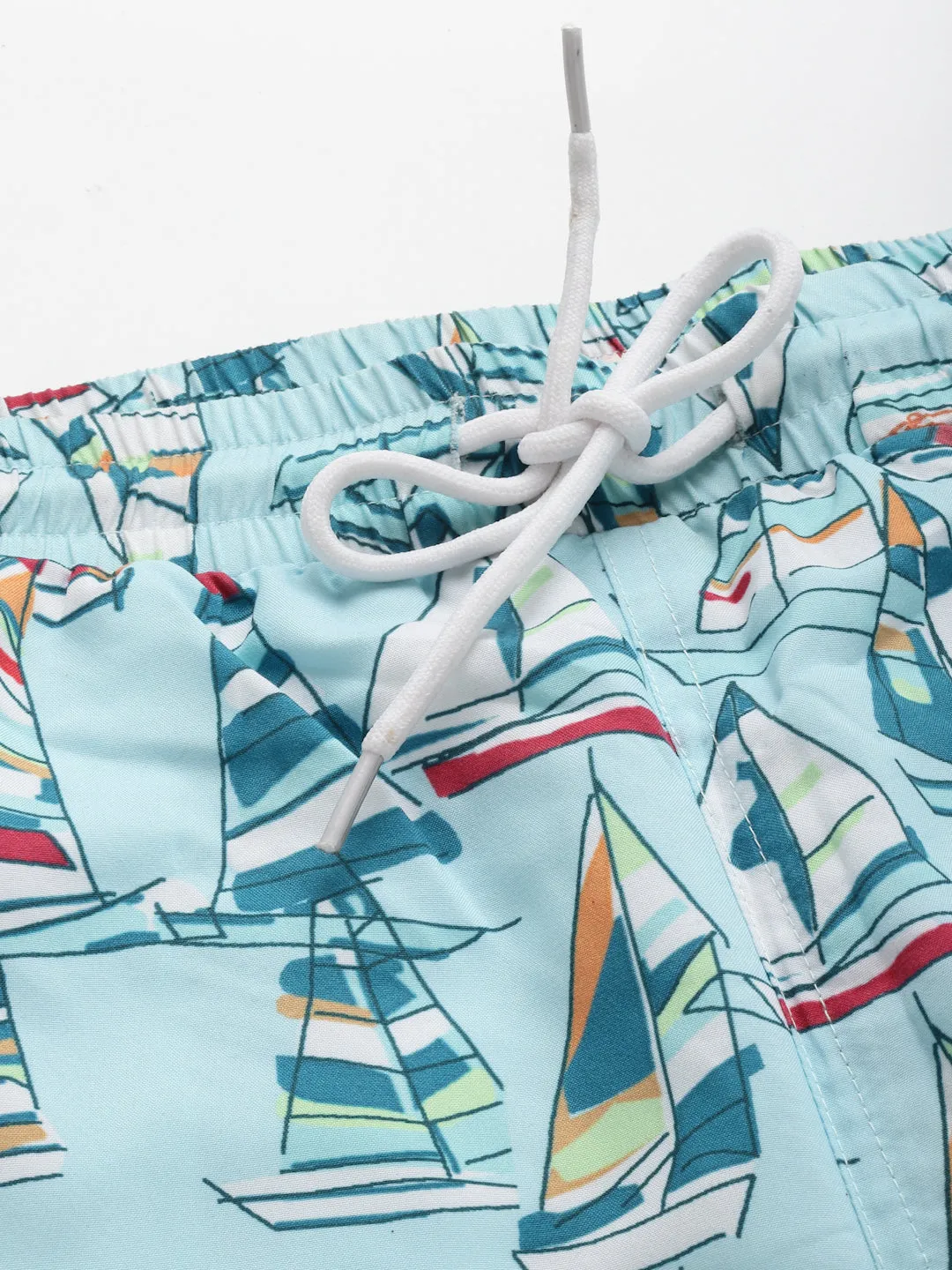 Style Quotient Men Sea Green Conversational Print Polyester Regular Swim  Shorts