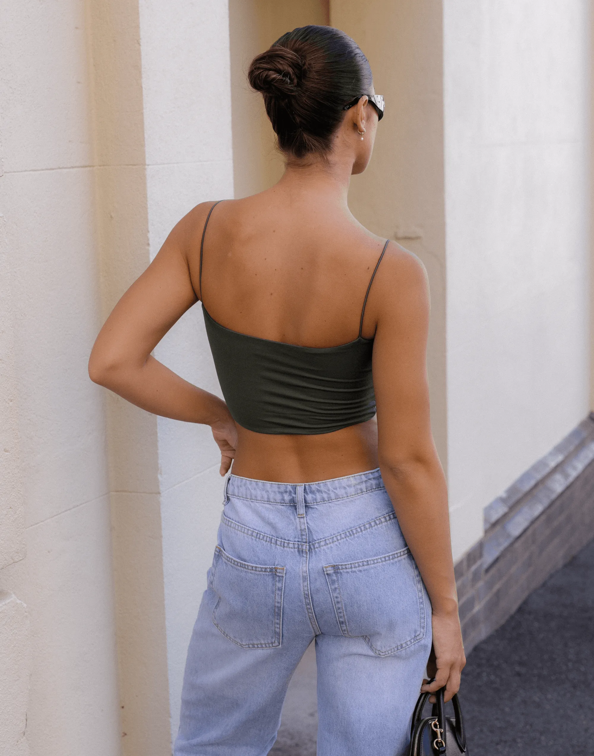 Tammy Crop Top (Khaki)