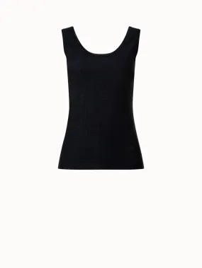 Tank Top aus Seiden-Lurex-Stretch-Strick