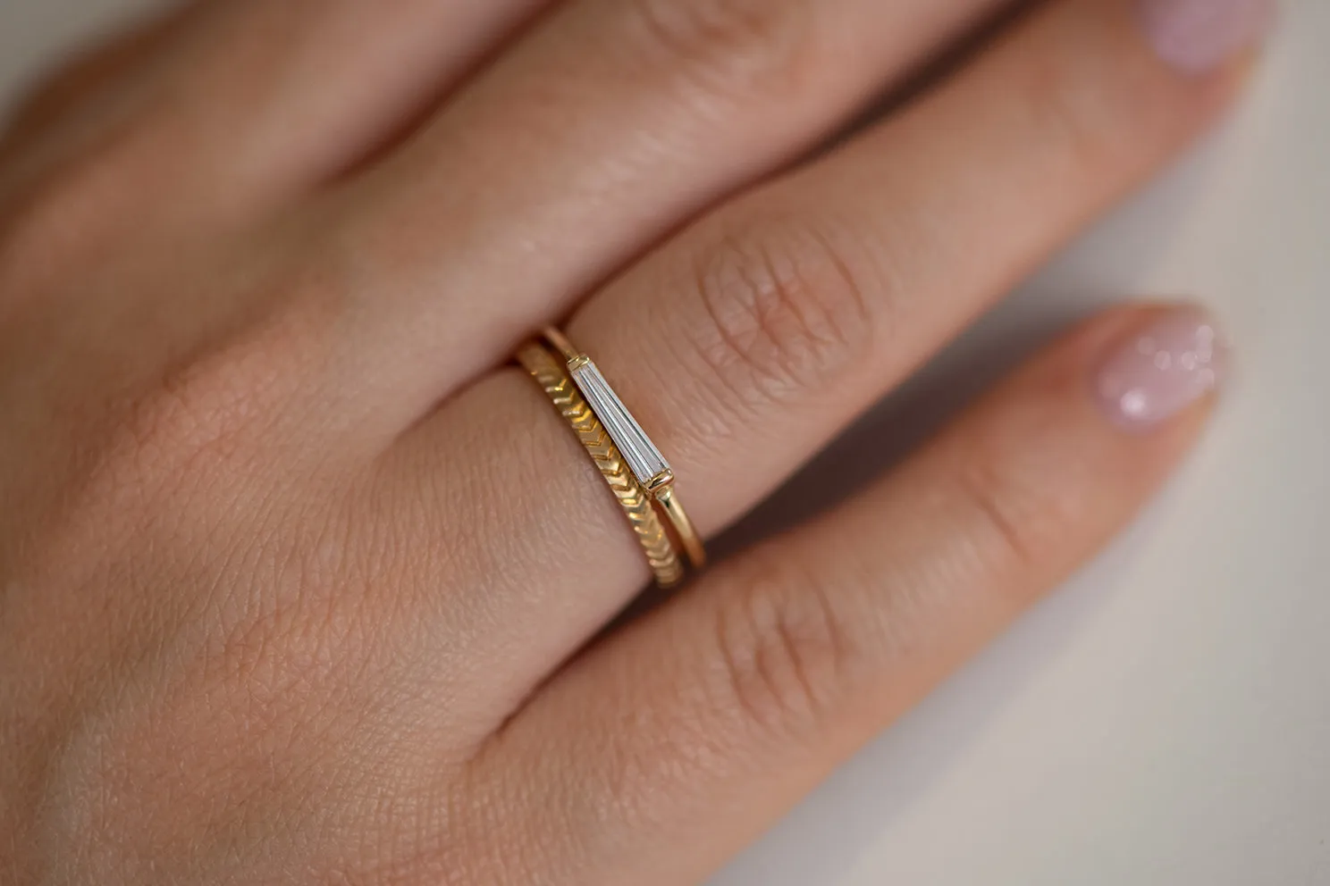 Tapered Baguette Diamond Ring