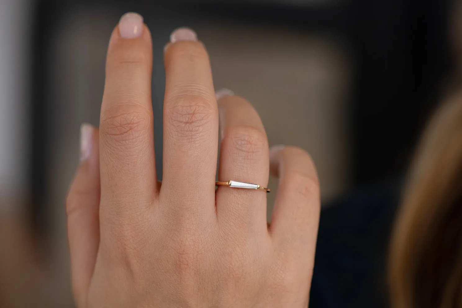 Tapered Baguette Diamond Ring