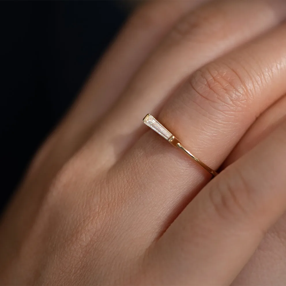 Tapered Baguette Diamond Ring