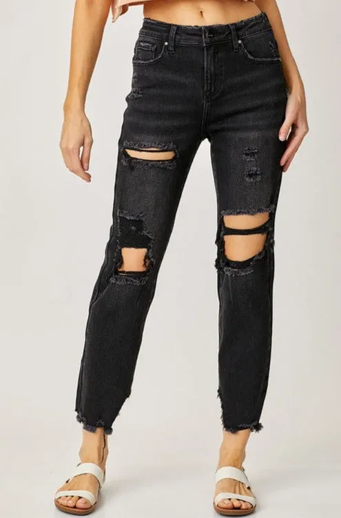 Tapered Boyfriend Jeans