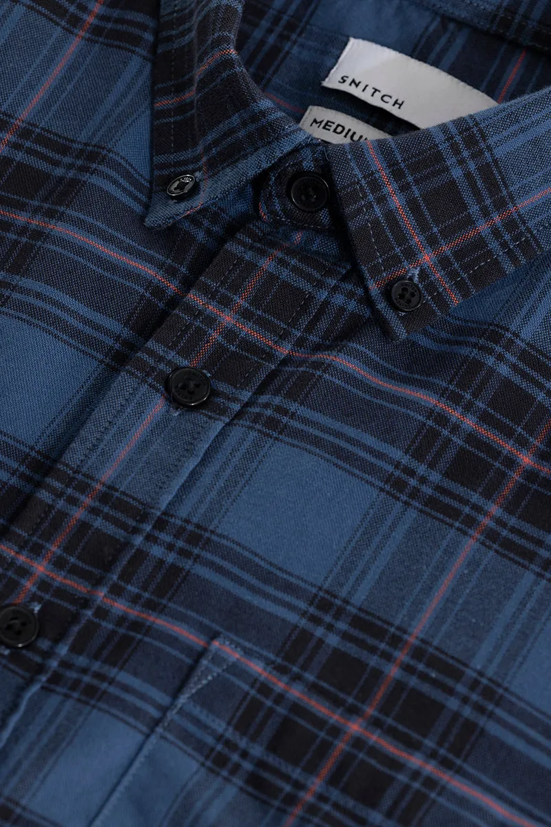 Tartan Twist Blue Checks Shirt