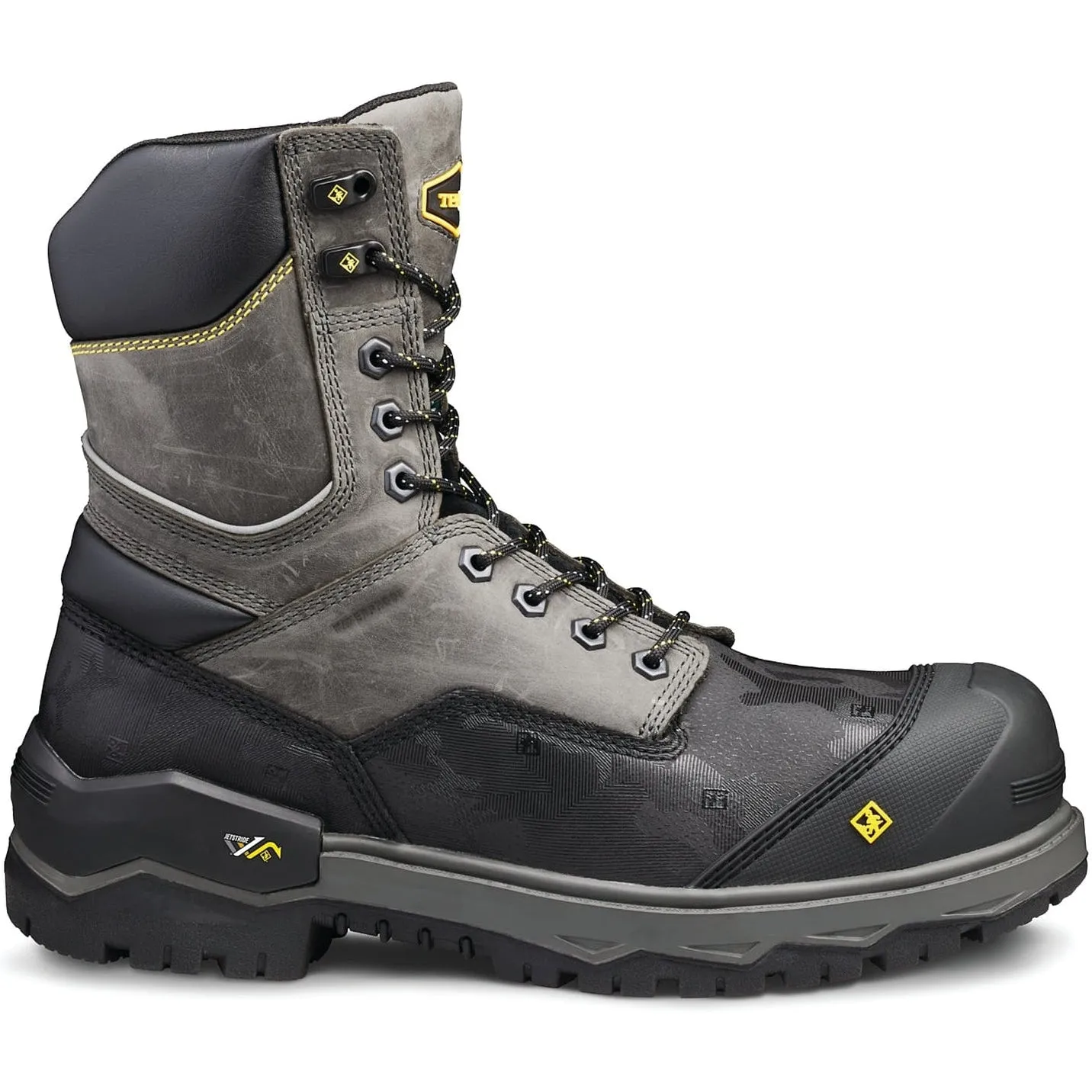 Terra Men's Gantry 8 Comp Toe WP Safety Work Boot -Gray- 4NRQGY