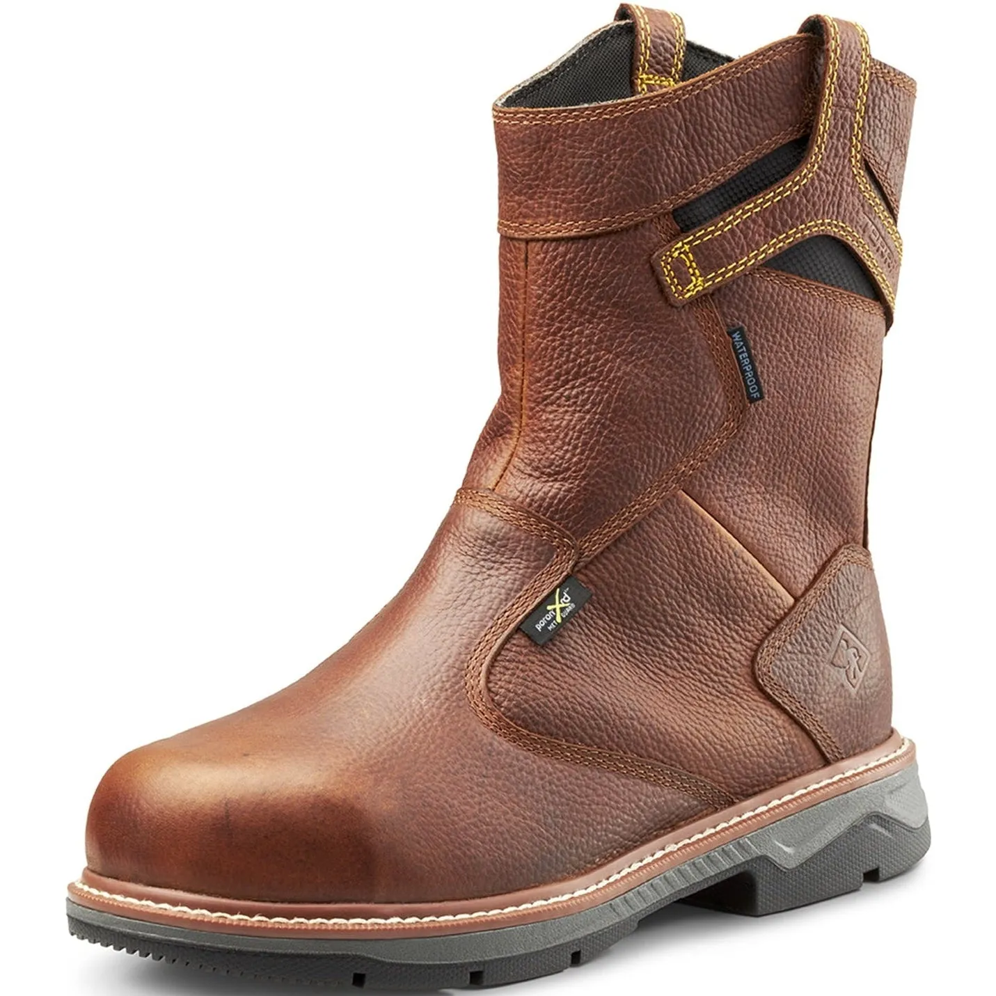 Terra Men's Patton AT Waterproof Met Guard Safety Work Boot -Brown- 4TCCBN