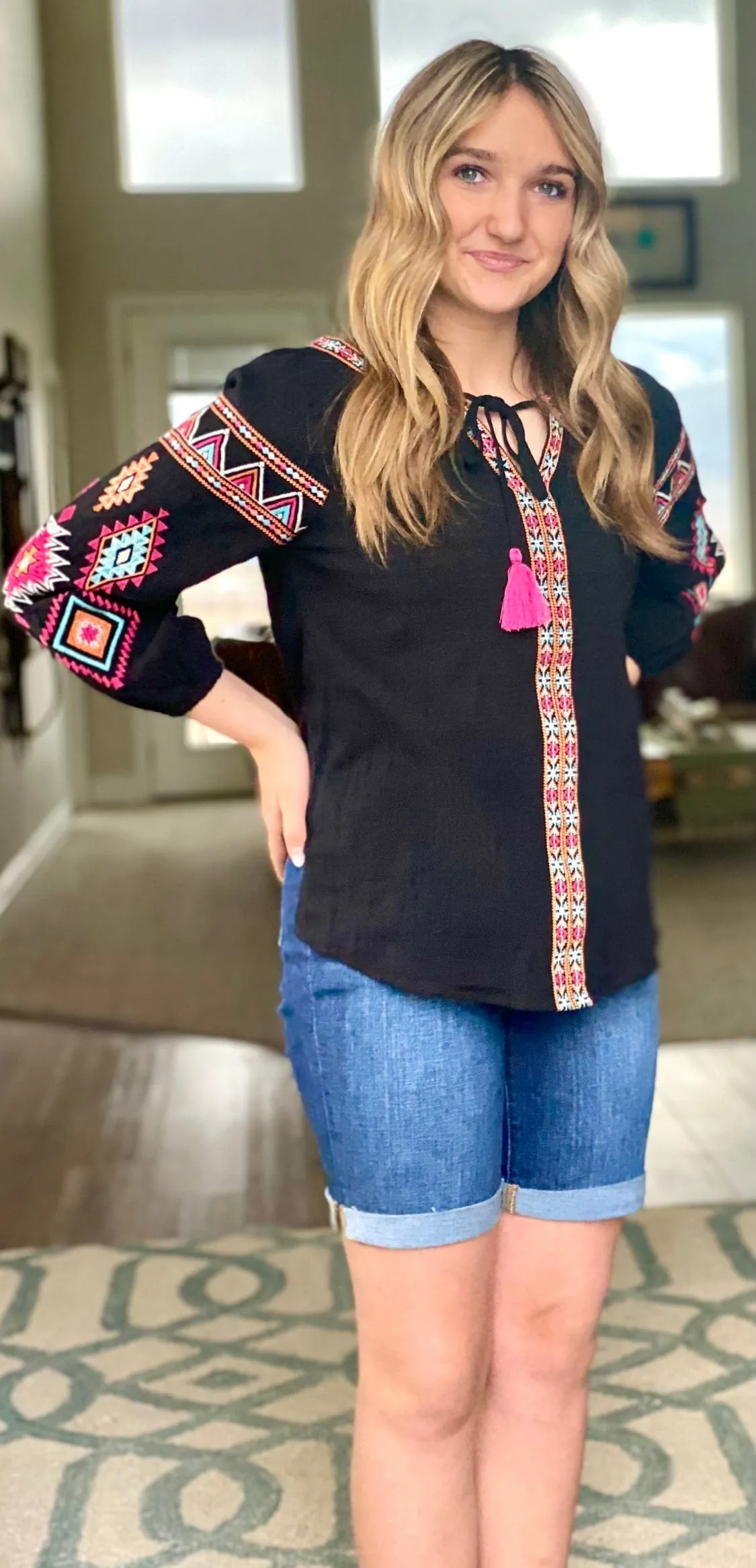 The Fiesta Cinco Embroidered Top