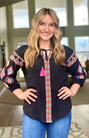 The Fiesta Cinco Embroidered Top