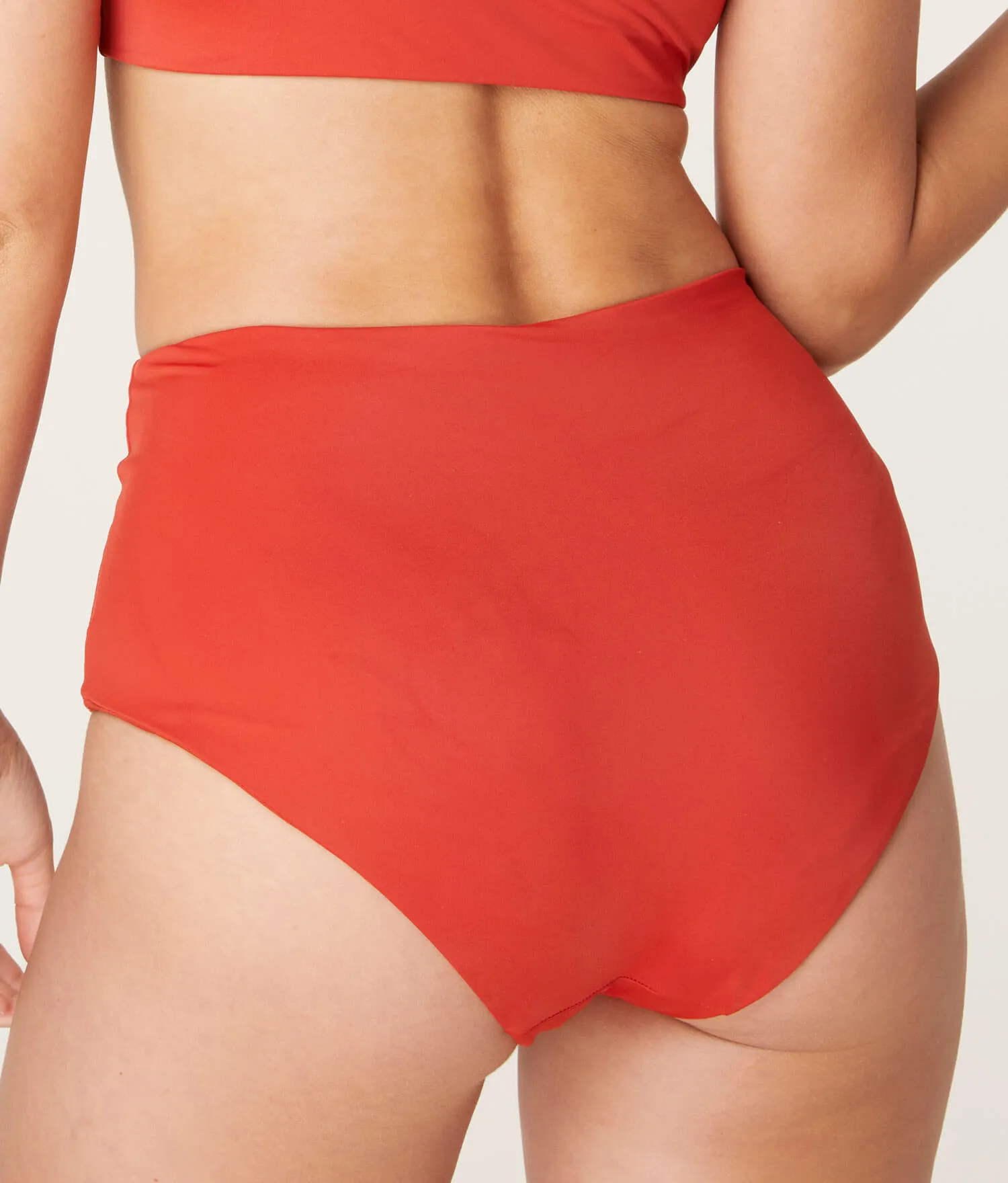 The Snap - Bikini - Bottom  - Eco Nylon - Chili Pepper