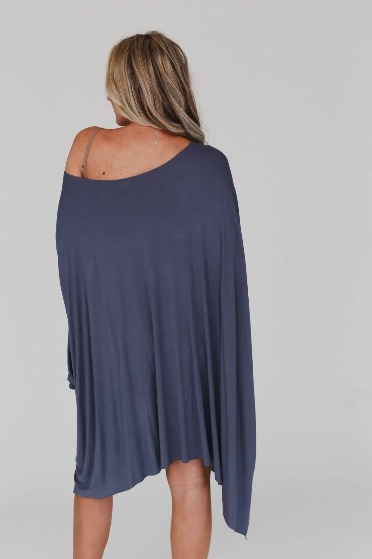 The Wren Tunic - Silver Denim