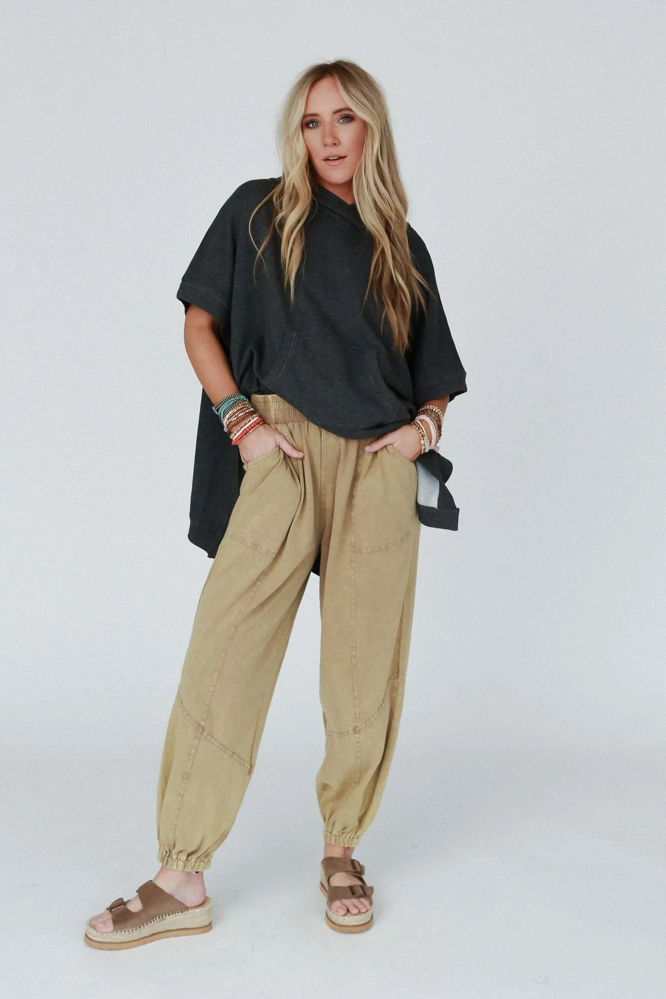 Tranquil Tide Jogger Pants - Taupe