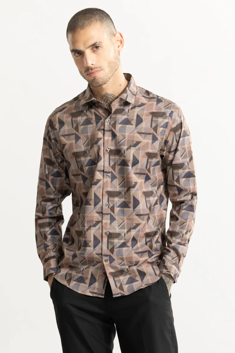 Triangle Trio Bronze Brown Shirt