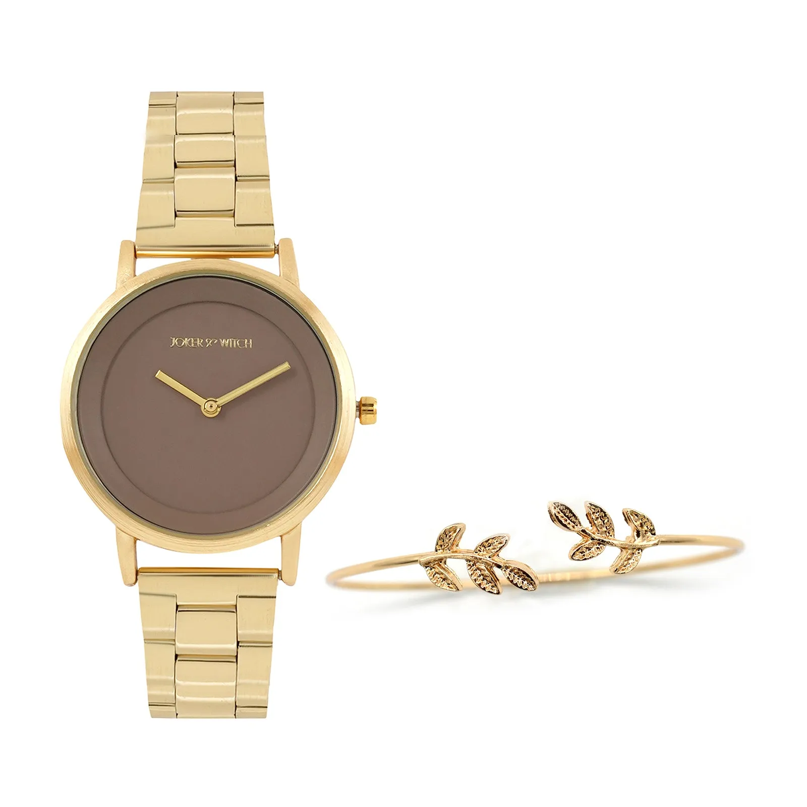 Tris Gold Watch Bracelet Stack