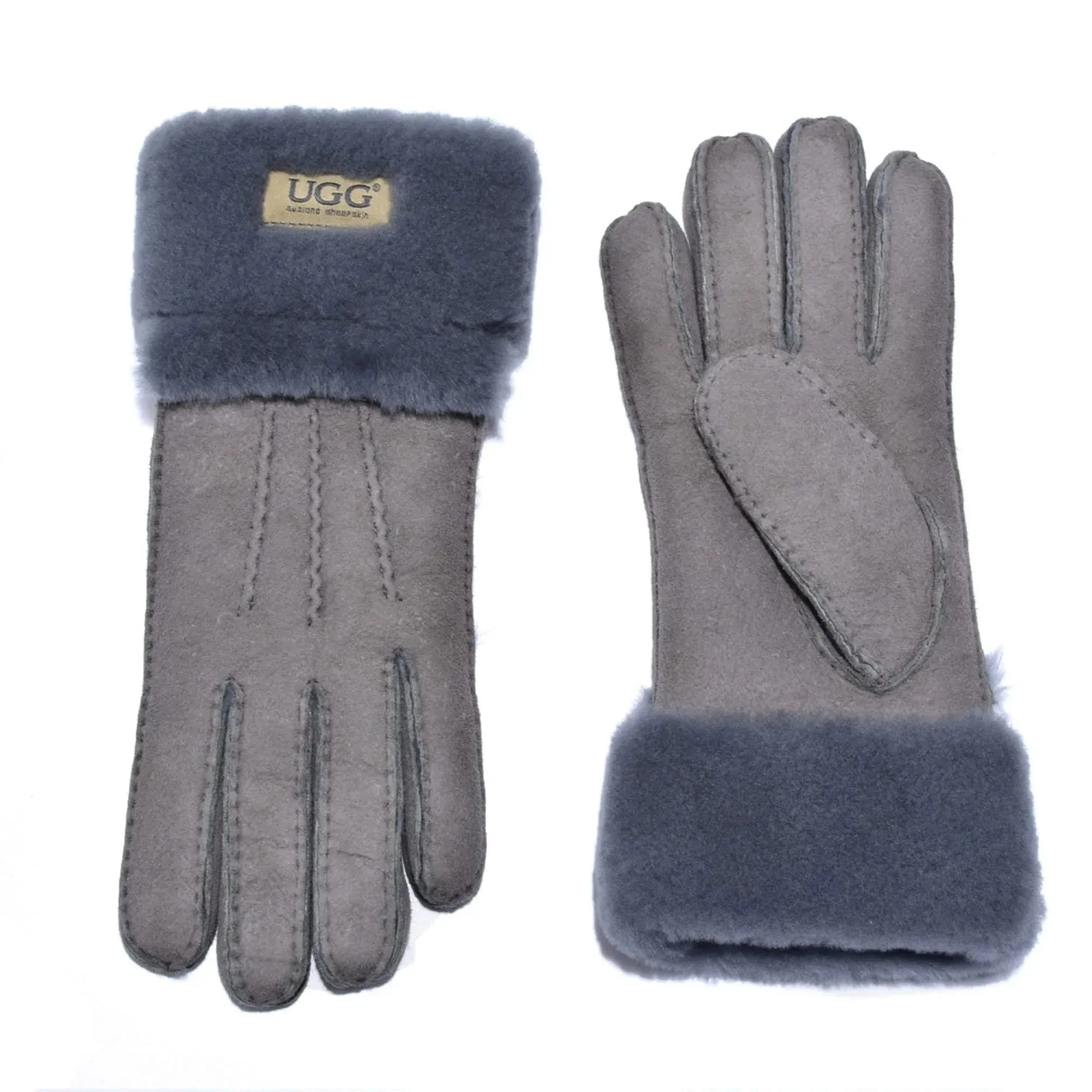 UGG Double Cuff Sheepskin Gloves