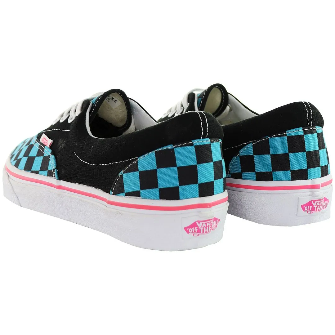 Vans Era Checkerboards Mens Blue Plimsolls