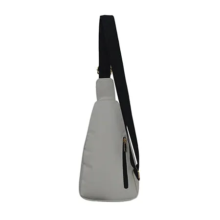 White NGIL Faux Leather Sling Bag